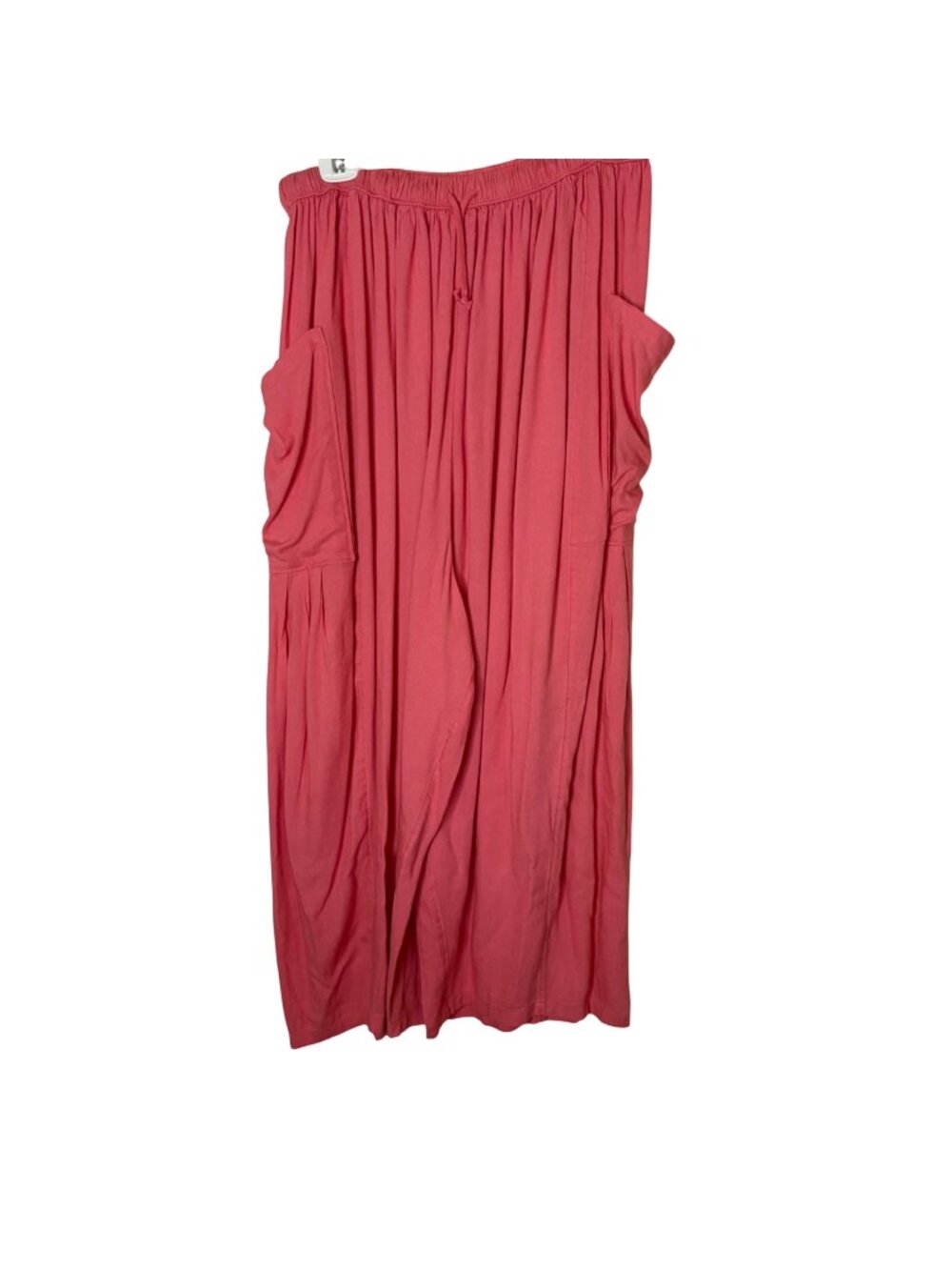 Free People Quinn Pants Women's L Aged Coral Wide Leg Harem Linen Blend Boho NWT